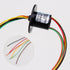 12.5mm 300Rpm Capsule Electrical Slip Ring, 6 Wires CIRCUITSx2A for Monitor Robotic Test Equipment (1Pcs)