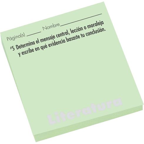 Really Good Stuff Spanish Study Stickies, Literature Comprehension Questions, 600 Sticky Notes