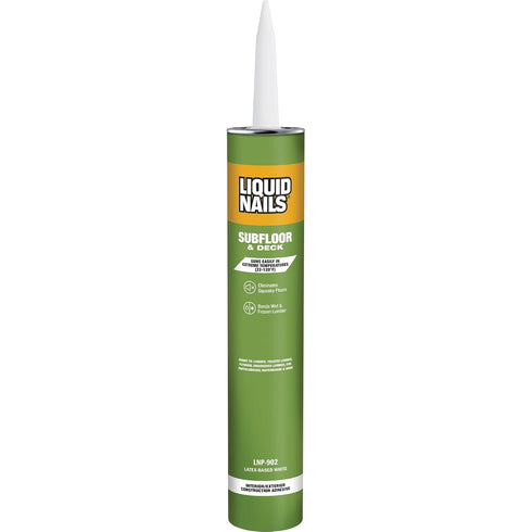 Liquid Nails Subfloor & Deck Construction Adhesive, Low VOC, 28 oz, Model LNP902