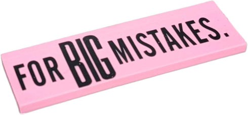 Giant Pink Erasers for Big Mistakes, Large Pencil Rubber Eraser, Back to School Stationery Supplies (3 Pack)