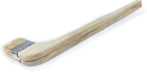Wooden Handled Hog Bristle Paint Brush, 15" Long, 2" Width - Right Angle Bend (2 Pieces)
