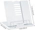 MSDADA Desk Book Stand: Adjustable Metal Cookbook Holder for Recipes and Textbooks