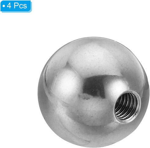 PATIKIL M6x22mm Ball Nuts Knob, 4 Pack Female Thread 304 Stainless Steel Round Screw Cap Cover