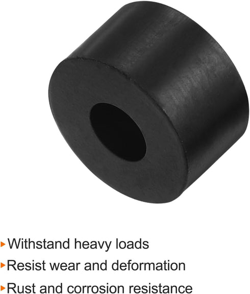 32pcs Rubber Spacer 1 Inch OD 0.4 Inch ID 0.6 Inch Thick Neoprene Round Anti Vibration Isolation Pads for Home Cars