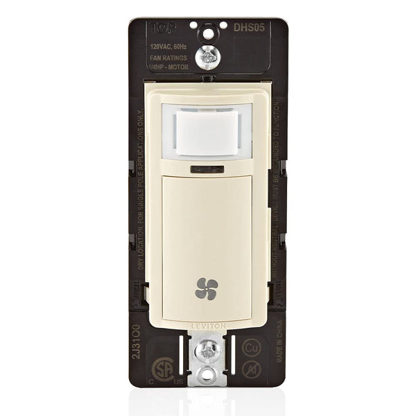 Leviton Humidity Sensor Switch for Bathroom Exhaust Fan, Automate Ventilation, Air Circulation,