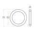 uxcell Fluorine Rubber O-Rings, 28mm OD 26mm ID 1mm Width FKM Seal Gasket, Pack of 10