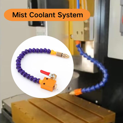 CNC Cooling System Mist Coolant Lubrication Spray System for 8mm Air Pipe CNC Lathe Milling Drill Machine