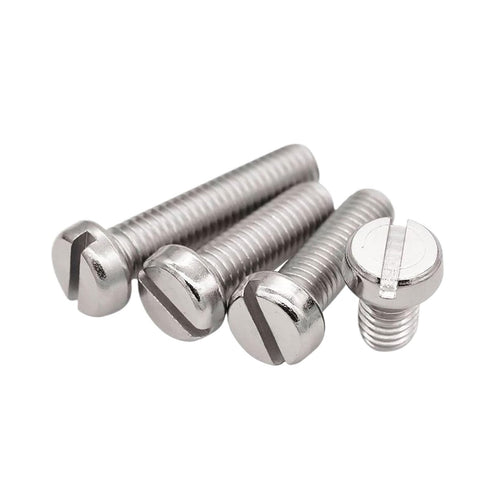 Generic Slotted Cheese Head Screws Cap 304 Stainless Steel Screw(100Pcs,35MM_M3)