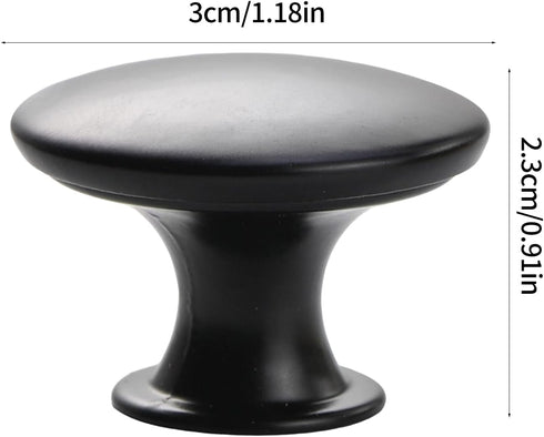 COOLHOOD 12Pcs Furniture Decorative Handle Modern Stainless Steel Dressers Knob Round Bedside Cabinet Pull Round Drawer