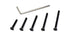 iexcell 100 Pcs M3 Hex Socket Flat Head Cap Screws Bolts Assortment Kit - 20/25/30/35/40 Alloy Steel, Black Oxide