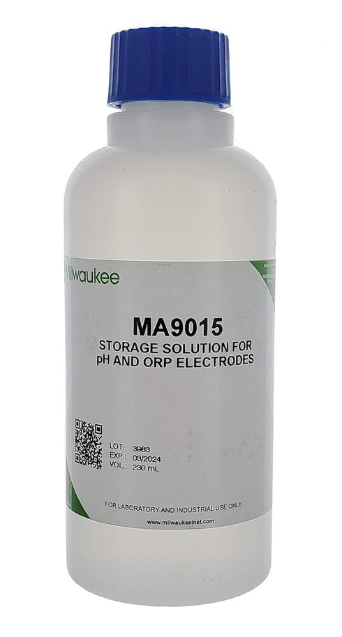 Milwaukee Instruments MA9015 Storage Solution for pH/ORP Electrode, 230 mL Volume