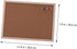 STOBOK Wooden Frame Message Board, Small Cork Board with Easel Display Stand for Home or Office Use