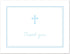 MyExpression.com 50 Count Blue Cross Baby Thank You Cards