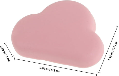 DIKACA 4pcs Large Heart-Shaped Silicone Door Handle Bumpers Cabinet Door Bumpers Self-Adhesive Wall Protector Pads