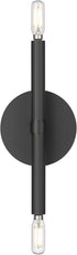 ML 25702-MB 5.75" 2-Light Lighting Skyva High Wall Sconce - Matte Black