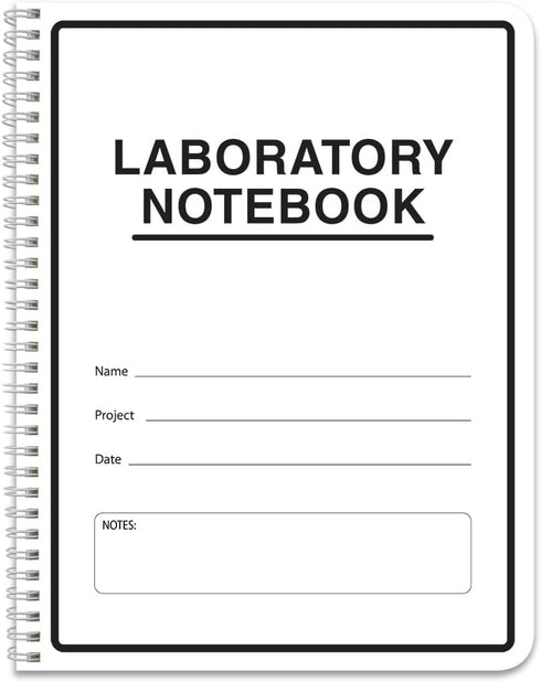 BookFactory Carbonless Lab Notebook, Scientific Grid Format, Contains Carbon Copies, 8.5" x 11", 25 Sets of Pages, 50