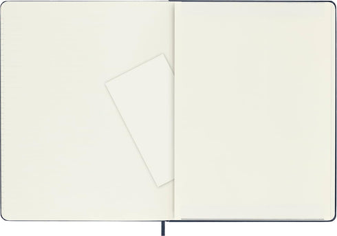 Moleskine Classic Notebook, Hard Cover, XL, 7.5" x 9.5", Ruled/Lined, Sapphire Blue, 192 Pages