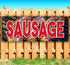 TampaPrinting Sausage Banner 13 oz | Non-Fabric | Heavy-Duty Vinyl Single-Sided with Metal