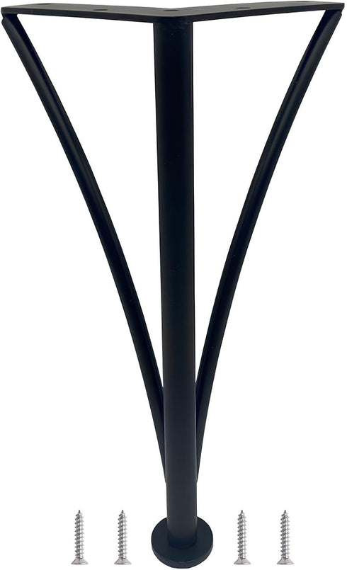 Generic Metal Hairpin Table Leg 1 Pack - 6/8/10/12inch Triangle Furniture Foot -