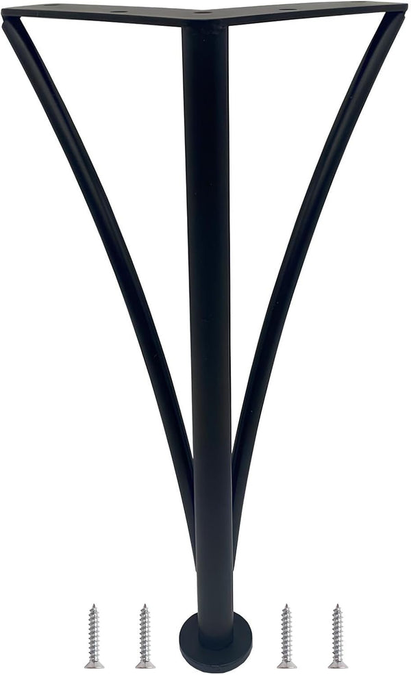 Generic Metal Hairpin Table Leg 1 Pack - 6/8/10/12inch Triangle Furniture Foot -