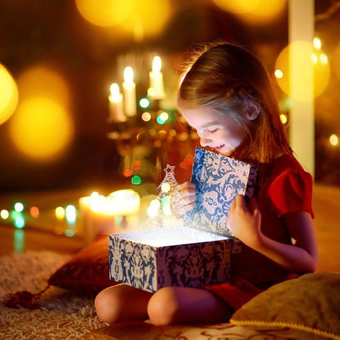 TEMYFIVE 16 Christmas Tree Night Light for Kids, Christmas Night Light, Christmas Dcor LED Night Lights with Colours