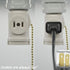 2 Pack E26 Bulb Socket to Outlet Splitter, 2 Outlet Light Socket Adapter, White, with Pull Chain Switch, UL Listed