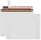 Rigid Mailers 30 Pack | 9.5 x 12.5 inches | White Self Seal Stay Flat | Bulk Cardboard Kraft No Bend Mailers