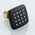 Nozzles.72888-9 RANDOM Shower Body Spray Jets, Matte Black Brass Square Shower Body Sprayer Spa Massage Showerhead Side
