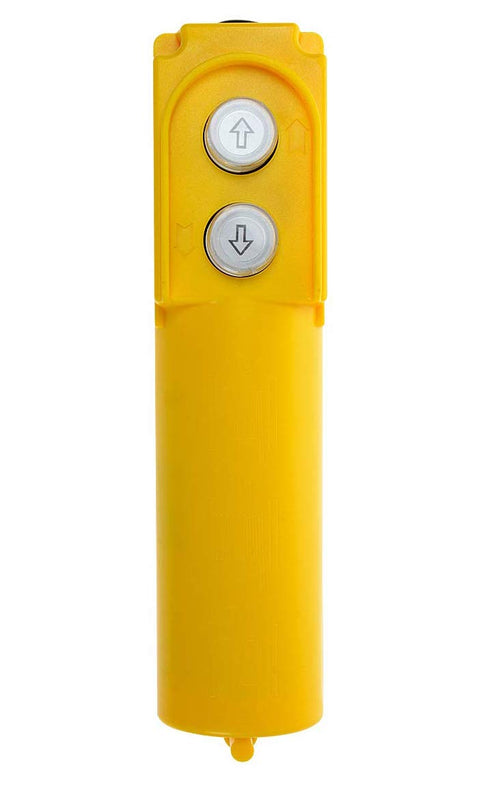 YXQ Rainproof Pendant Hoist Up Down Switch, C0B-61DR Push Button Control for Heavy Machinery, Yellow