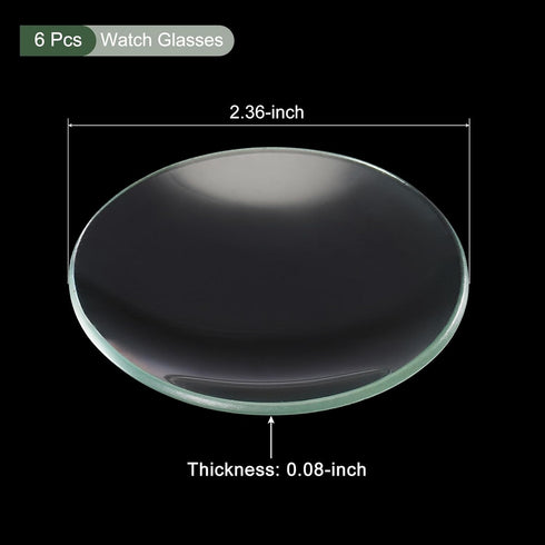 YOKIVE 6 Pcs Watch Glass Beaker Cover - Lab Watch Glasses Cover Lids for Science Chemical Experiment