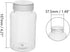 Othmro 5Pcs 200ml Plastic Lab Cylindrical Chemical Reagent Bottle, Wide Mouth Laboratory Reagent Bottle, Sample Sealing Liquid Storage Container for Food Store White by Othmro