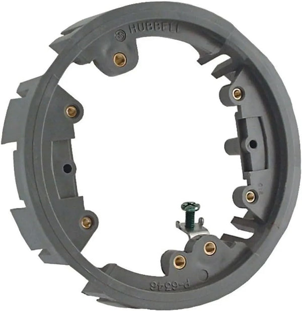 RACO 6244 Round Floor Box Non-Metallic Adapter Ring, Gray Finish, 1-Pack