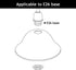 WEIYOUDJ lamp,12" 5.1" Alabaster White Glass Lamp Shade for Floor Diameter x High, Transitional Style Replacement Glass