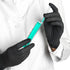EnSure Low Derma Gray Black Powder Free Nitrile Exam Gloves, Extended Cuff, 100, X-Large