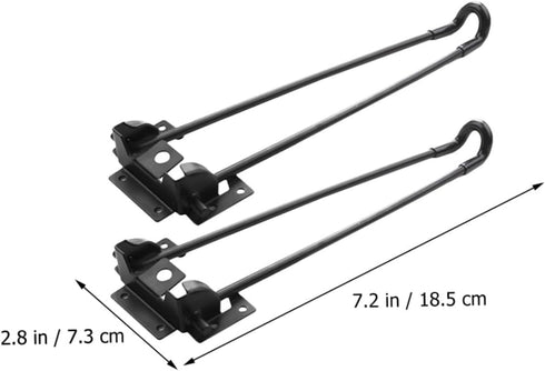 4pc Uonlytech Folding Table Legs Outdoor Coffee Tables Metal Brackets Computer Stands Picnic Leg Computer Desk tv Stand