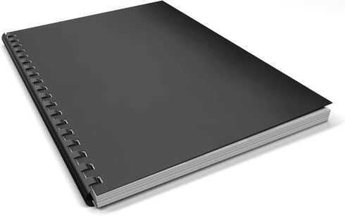Binditek 10 Pack 13 Mil Glossy Paper Binding Presentation Covers 250GSM 90lb Un-Punched