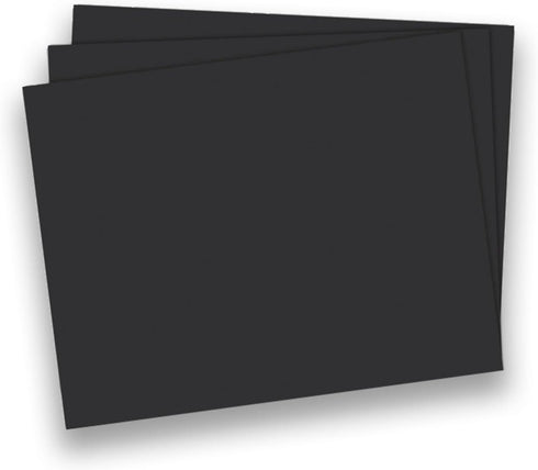 School Smart Black Railroad Poster Board Paper, 22 x 28 Inches, 6-Ply, Pack of 25