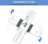 Helunsi 2 Sets 4 inch 4" Light Fixture Mounting Bracket, Universal Crossbar for Lighting, Ceiling Fan Mounting Plate