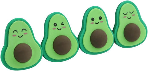 Avocado Erasers, 3D Mini Fruit Erasers, 4Pcs Cute Pencil Erasers for Kids and School Supplies