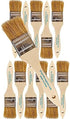 Pro Grade Chip Paint Brushes, 12 Ea 1.5 Inch Light Brown Chip Paint Brush