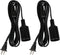 Zevnico 2PCS Hanging Light Socket with 15 FT Cord, Black E26 Extension Cord