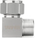 TAISHER 2PCS 304 Stainless Steel Square 90 Degree Compression Tube Pipe Fitting Connector, 3/4" Tube OD x 1/2" NPT Male