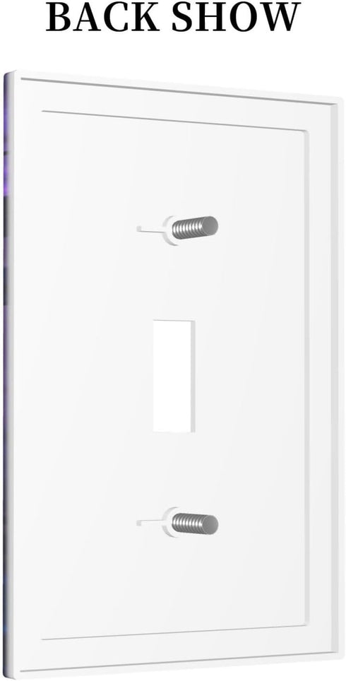 HTSAHKV 3 5 Inch Cosmic Dragon Wall Plate Light Switch Cover Single Gang Outlet Faceplate Print Plate Cover X