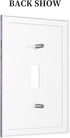 HTSAHKV 3 5 Inch Cosmic Dragon Wall Plate Light Switch Cover Single Gang Outlet Faceplate Print Plate Cover X