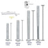 Lhazemu 28Set Kit-M6x20mm/40mm/60mm/80mm Crib Screws Baby Bed Crib Screws Hardware Replacement Bunk Bed Bolts Hex