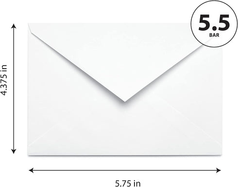 Little Notes by Comptime (40 A-2 Wedding Thank You Cards Foldover Cards and Envelopes) Fall - Autumn Natural White