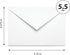Little Notes by Comptime (40 A-2 Wedding Thank You Cards Foldover Cards and Envelopes) Fall - Autumn Natural White