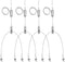 HAMRVL 4 Set Aquarium Light Suspension Cables Kit - Adjustable Steel Hanging