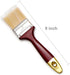 (5 Pack) 2.5", 2", 1.5", 1", 0.5" Paint Brushes Designed Latex or Oil Based Paints for Indoor or Outdoor with Comport Handle (C) by Hometeq