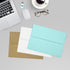 LUXPAPER A7 Invitation Envelopes, 50 Pack, Seafoam, for 5 x 7 Cards, with Peel and Press Seal